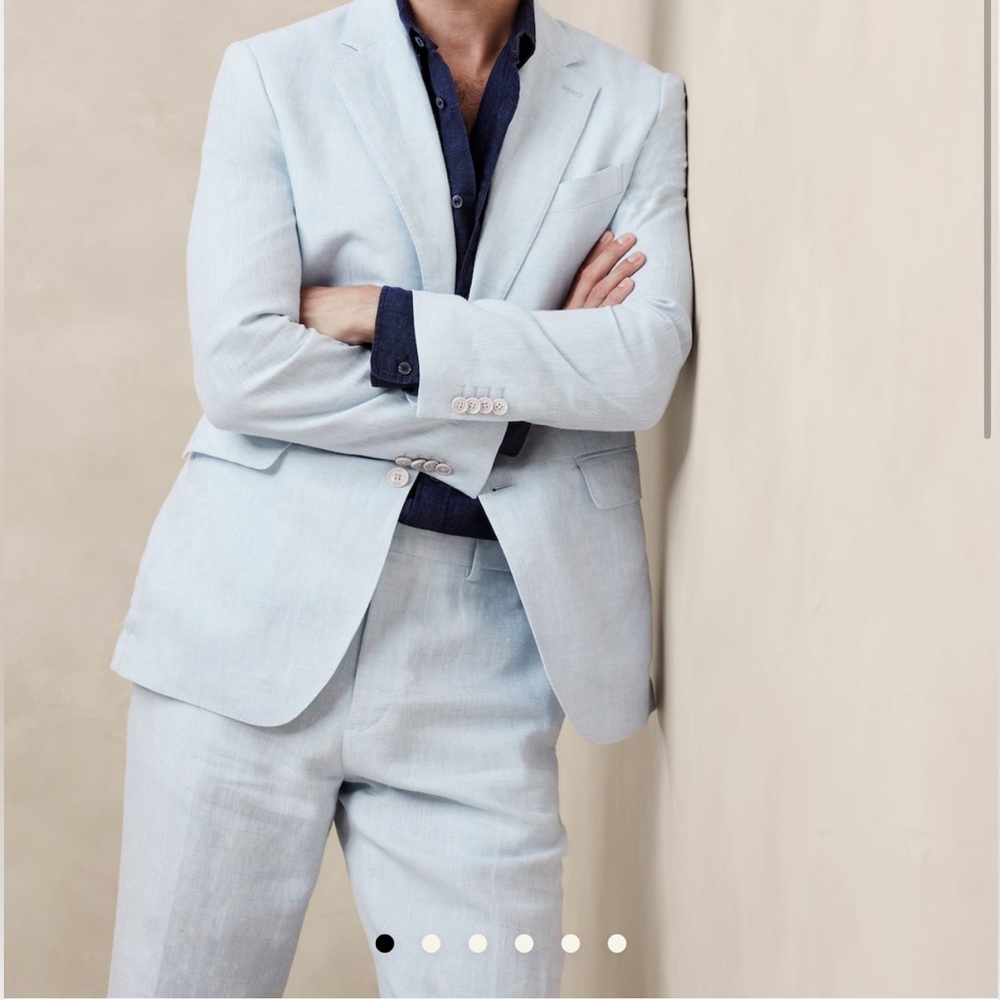Banana Republic Light Blue Suit